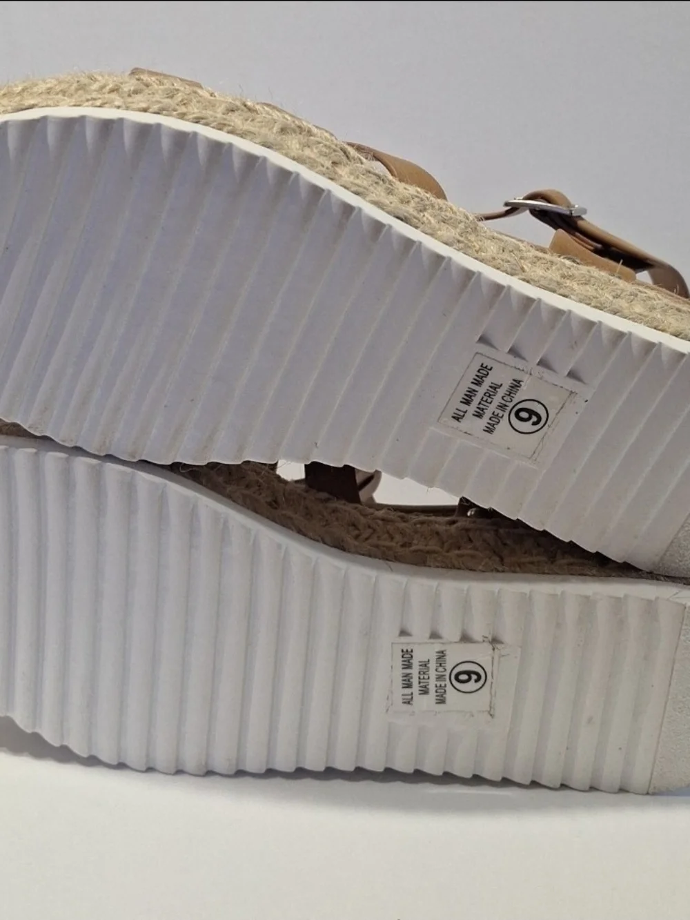 Soda Tan Braided Espadrille Platform Sandals